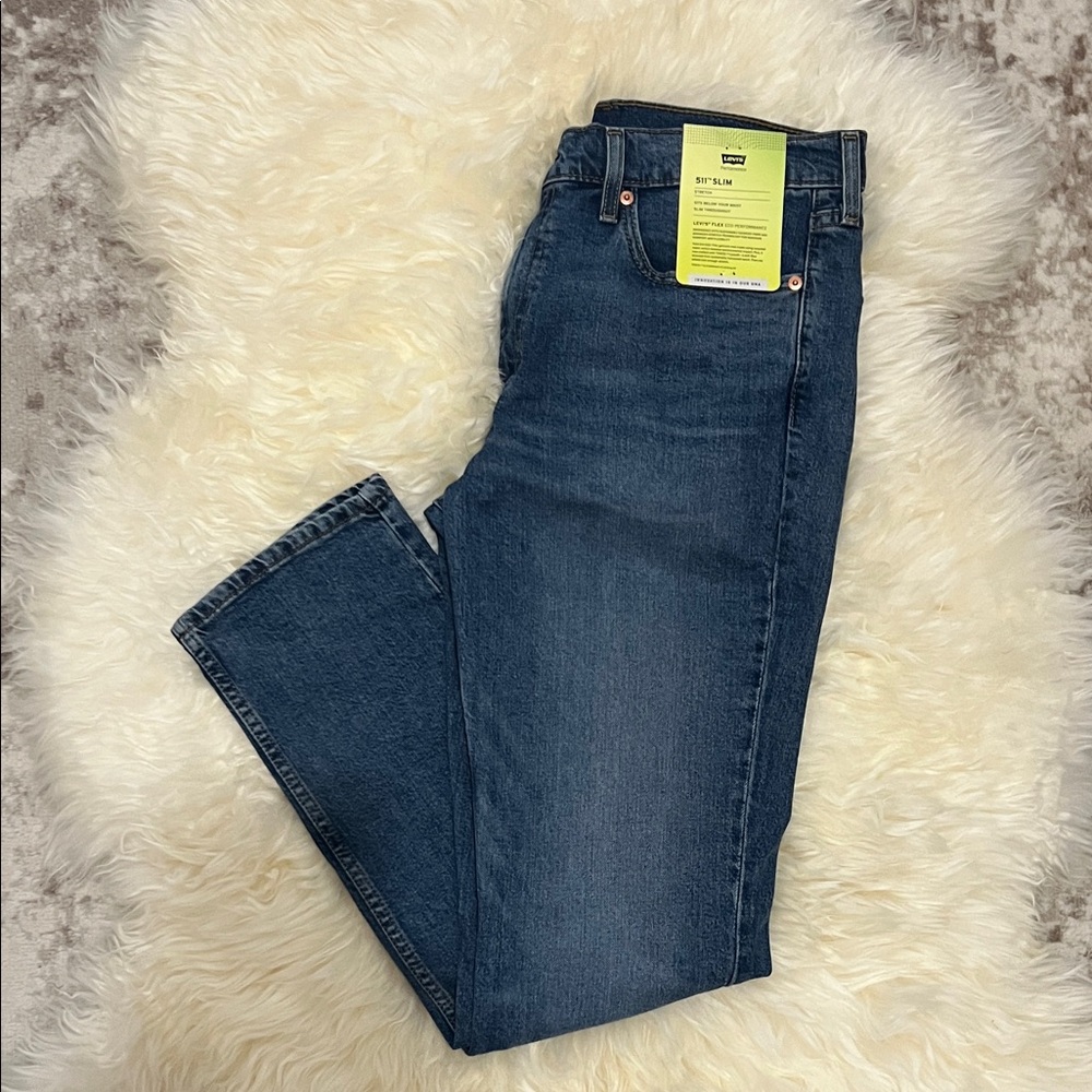 Levi's Indigo Denim Jeans 511 Slim Jeans